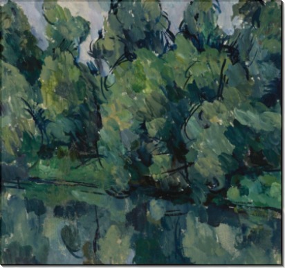 Деревья на берегу реки, 1921 - Кончаловский, Пётр Петрович