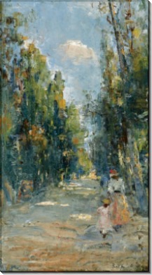 Фигуры гуляющих в парке, 1888 - Ринк, Пауль