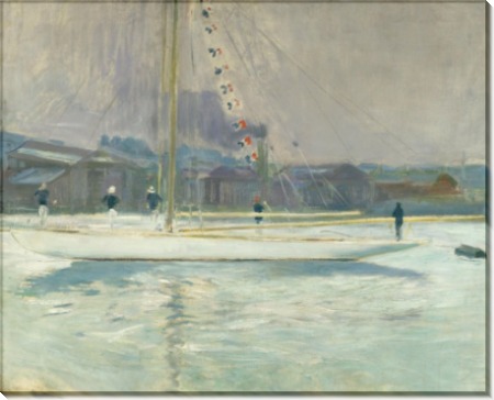 Яхта, входящая в порт, 1899 - Эллё, Поль-Сезар