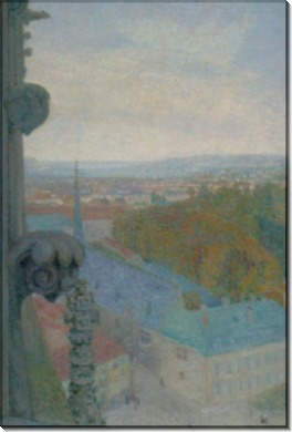 Нанси, вид кафедрального собора, осень, 1906 - Коль, Мишель-Огюст