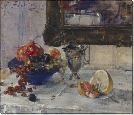 Натюрморт с грейпфрутом, 1923 - Фешин, Николай Иванович