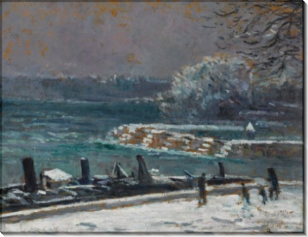 Шлюз Моста искусств, зима, 1913 - Люс, Максимильен