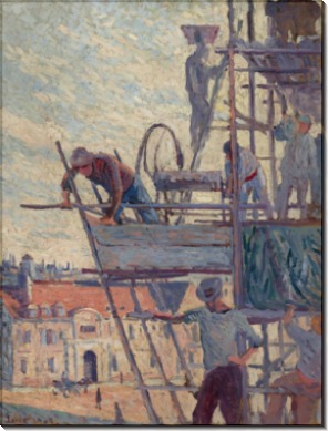 Установка подмостей (этюд), 1905 - Люс, Максимильен