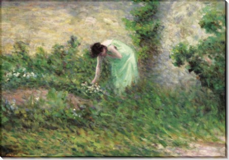 Жизор, женщина, собирающая цветы, 1902 - Люс, Максимильен