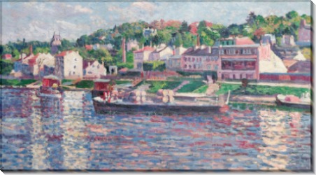 Ба-Мёдон, баржа на реке, 1897 - Люс, Максимильен