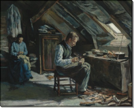 Сапожник в мансарде, 1883 - Люс, Максимильен