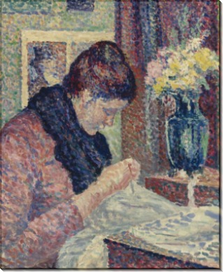 Женщина за шитьем, 1893 - Люс, Максимильен