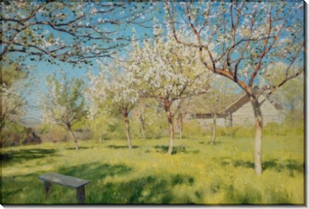Весна. Цветущие яблони - Левитан, Исаак Ильич