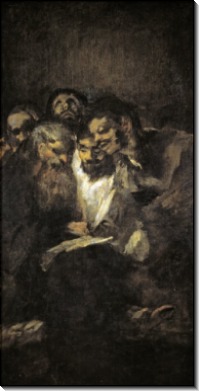 Читающие мужчины (черные картины) - Гойя, Франсиско Хосе де