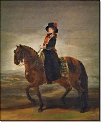 Конный портрет Марии Луизы Пармской - Гойя, Франсиско Хосе де