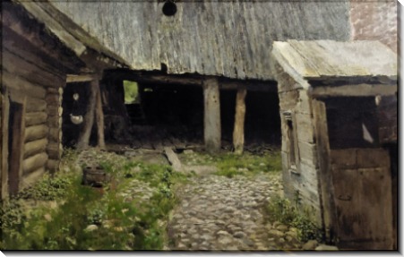 Ветхий дворик. Плёс. 1888-90 - Левитан, Исаак Ильич