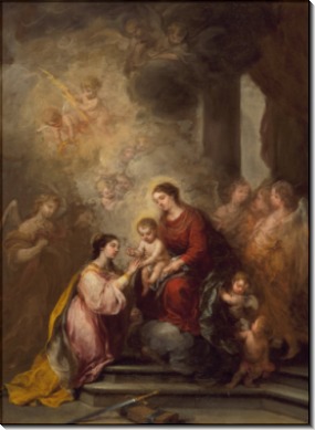 Мистическое бракосочетание святой Екатерины Александрийской - Мурильо, Бартоломе Эстебан