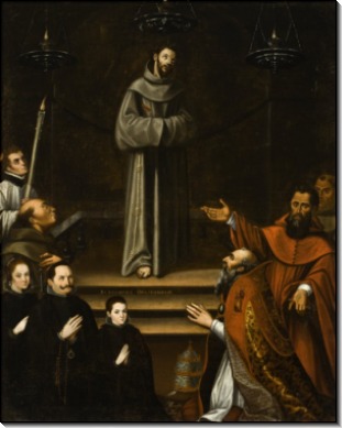 Явление святого Франциска Ассизского папе Николаю V - Монтуфар, Антонио