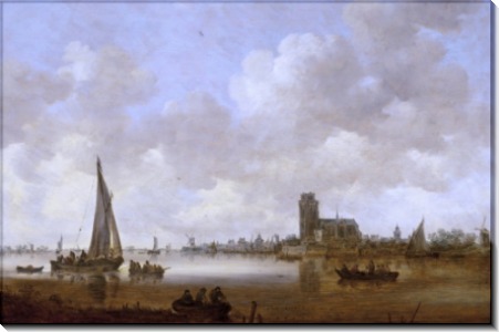 Вид на Дордрехт - Гойен, Ян ван