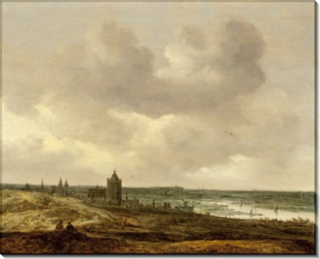 Пейзаж с видом на Арнем - Гойен, Ян ван