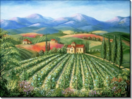 Тоскана, аббатство с виноградником - Данлап, Мэрилин (20 век)