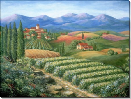 Тоскана, деревня и виноградники - Данлап, Мэрилин (20 век)