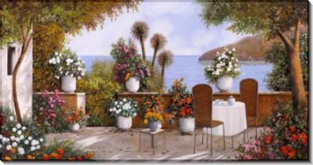 Терраса кафе у моря - Борелли, Гвидо (20 век)