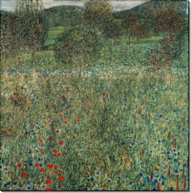 Фруктовый сад с полевыми цветами - Климт, Густав