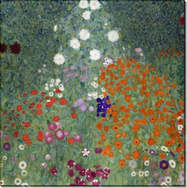 Цветочный сад - Климт, Густав
