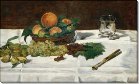 Натюрморт с фруктами на столе - Мане, Эдуард
