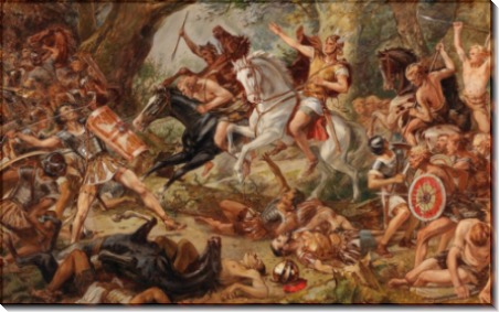 Сражение в Тевтобургском лесу между римлянами и германскими племенами - Майер-Вальдек, Кунц