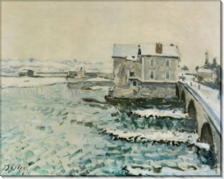 Мост в Море зимой - Сислей, Альфред