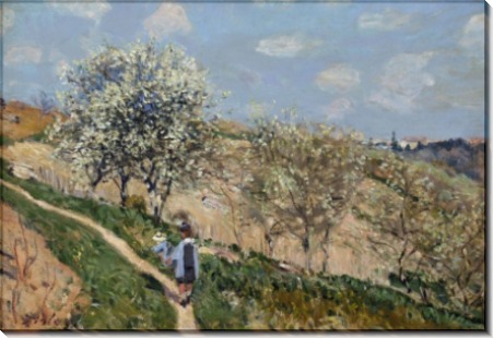 Весенний пейзаж в Буживале - Сислей, Альфред