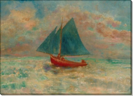 Красная лодка с голубыми парусами - Редон, Одилон