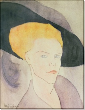 Женщина в шляпе - Модильяни, Амадео
