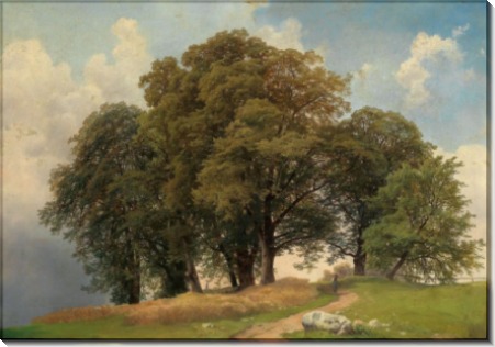 Пейзаж  деревьями - Хольцер, Йозеф