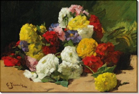 Натюрморт с цветами - Жаннен, Жорж