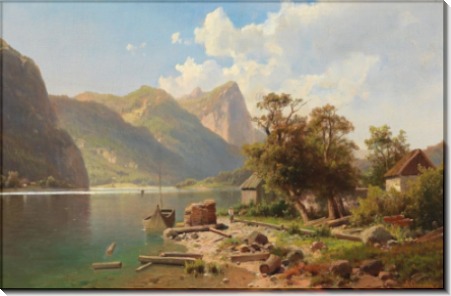 Пейзаж с озером Мондзе и горой Драхенванд - Хвала, Адольф