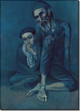 Старый еврей с мальчиком - Пикассо, Пабло