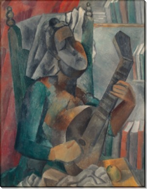 Женщина с мандолиной - Пикассо, Пабло