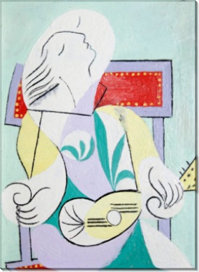 Молодая женщина с мандолиной - Пикассо, Пабло