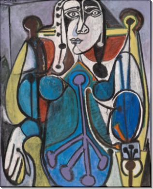 Женщина в голубом - Пикассо, Пабло
