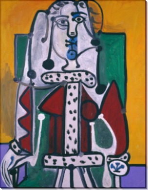 Женщина в кресле - Пикассо, Пабло