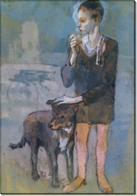 Мальчик с собакой - Пикассо, Пабло