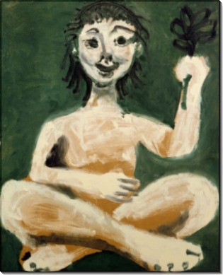 Девушка с веткой - Пикассо, Пабло