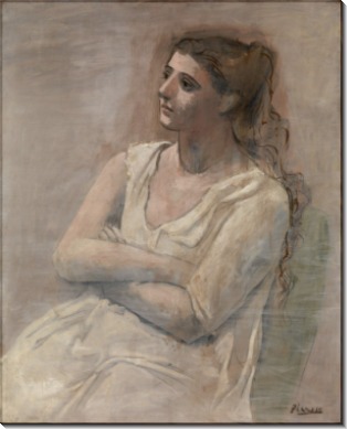 Женщина в белом - Пикассо, Пабло
