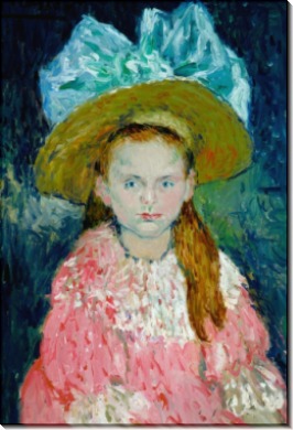 Девочка в большой шляпе - Пикассо, Пабло