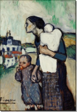 Мать с детьми - Пикассо, Пабло