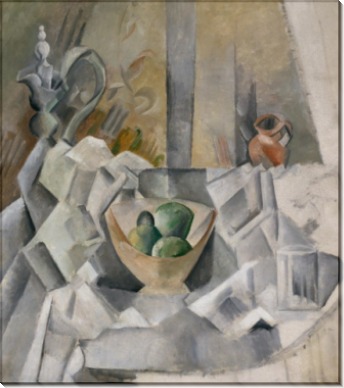 Графин, кувшин и ваза с фруктами - Пикассо, Пабло