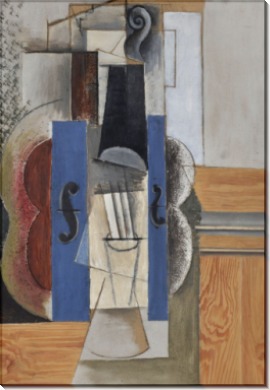 Скрипка, висящая на стене - Пикассо, Пабло