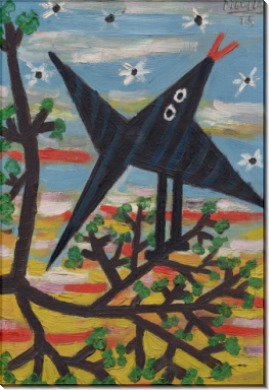 Птица на дереве - Пикассо, Пабло