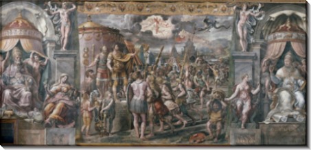 Зал Константина, Ватикан: Видение святого креста - Рафаэль, Санти