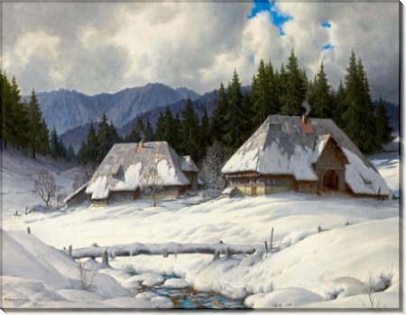 Зимний пейзаж в Черном лесу - Хауптман, Карл