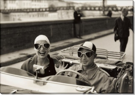 Пара в MG, Флоренция, 1951 - Оркин, Рут
