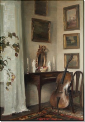 Комната с виолончелью - Холсё, Карл Вильхельм